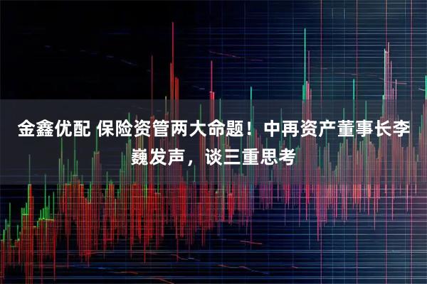 金鑫优配 保险资管两大命题！中再资产董事长李巍发声，谈三重思考