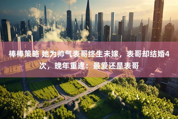 棒棒策略 她为帅气表哥终生未嫁，表哥却结婚4次，晚年重逢：最爱还是表哥