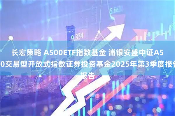 长宏策略 A500ETF指数基金 浦银安盛中证A500交易型开放式指数证券投资基金2025年第3季度报告